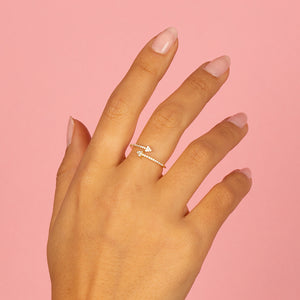  Pavé Arrow Wrap Ring - Adina Eden's Jewels