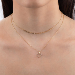  CZ Ring Necklace 14K - Adina Eden's Jewels