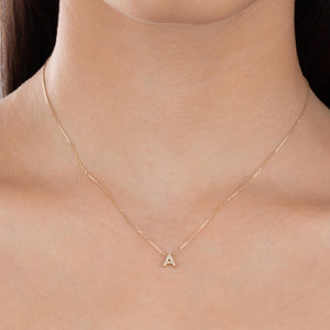  Pavé Initial Necklace - Adina Eden's Jewels