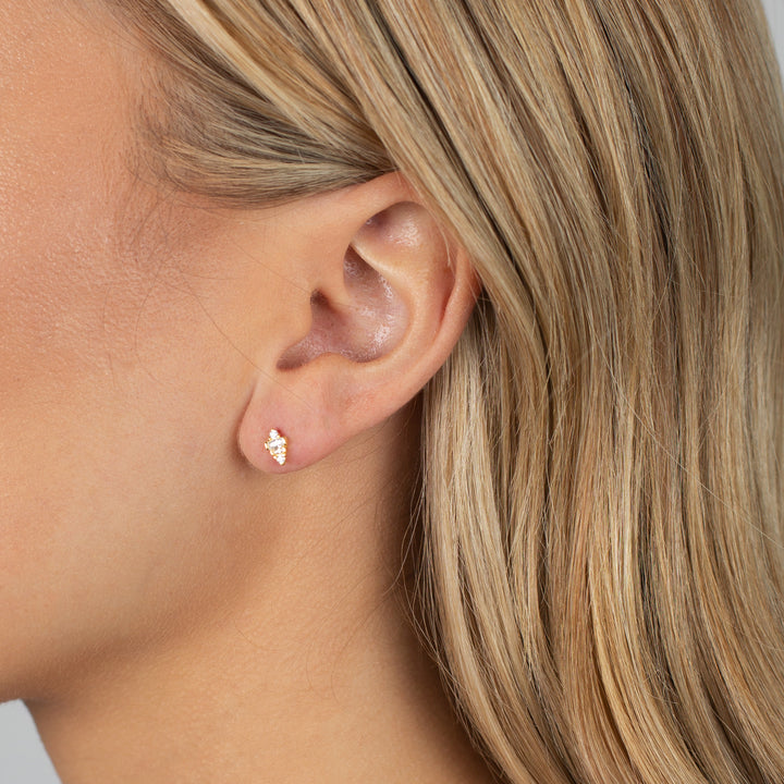  Tiny Multi Shape Stud Earring - Adina Eden's Jewels