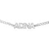 14K White Gold Mini Nameplate Bracelet 14K - Adina Eden's Jewels