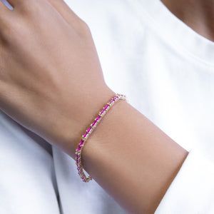  Baguette Tennis Bracelet - Adina Eden's Jewels