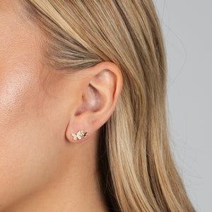  Double Pave Butterfly Stud Earring - Adina Eden's Jewels