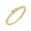 Gold / 7 Pavé Infinity Ring - Adina Eden's Jewels