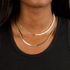  Pearl X Herringbone Necklace Combo Set - Adina Eden's Jewels