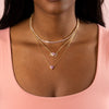  Colored Heart Nameplate Necklace - Adina Eden's Jewels