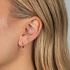  Solid Spike Drop Huggie Earring 14K - Adina Eden's Jewels