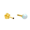  Opal Threaded Stud Earring 14K - Adina Eden's Jewels