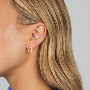  Teardrop Cage Stud Earring - Adina Eden's Jewels