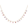 Multi-Color Pastel Bezel Necklace - Adina Eden's Jewels