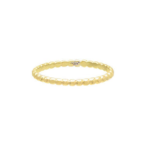  Thin Beaded Ring - Adina Eden's Jewels
