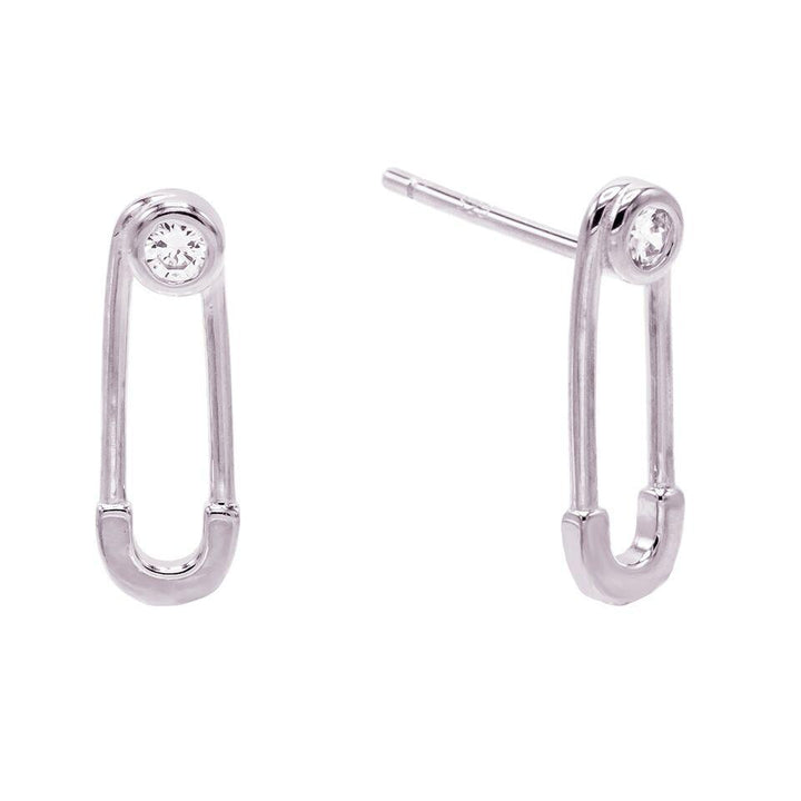  Safety Pin Stud Earring - Adina Eden's Jewels