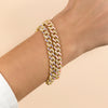  Pastel Enamel Chain Link Bracelet - Adina Eden's Jewels