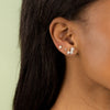  Diamond Starburst Threaded Stud Earring 14K - Adina Eden's Jewels