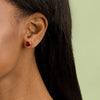  Ruby Heart Stud Earring 14K - Adina Eden's Jewels