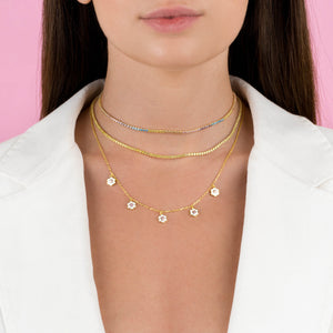  Pastel Multi Color Tennis Choker - Adina Eden's Jewels