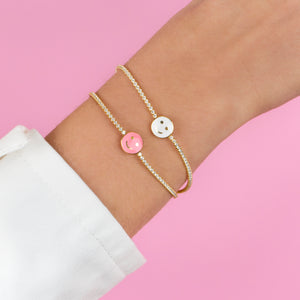  Neon Smiley Face Tennis Bracelet - Adina Eden's Jewels