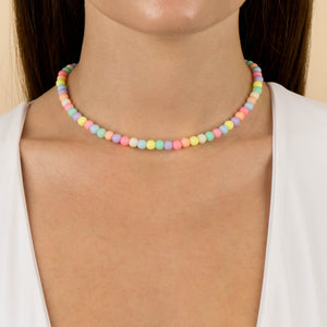  Pastel Bead Necklace - Adina Eden's Jewels