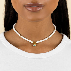  Evil Eye Beaded Necklace - Adina Eden's Jewels