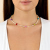  Multi Color Smiley Face Pearl Necklace - Adina Eden's Jewels