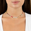  Rainbow Baroque Pearl Color Beaded Choker - Adina Eden's Jewels