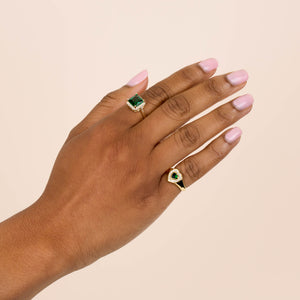  CZ Colored Illusion Square Adjustable Ring - Adina Eden's Jewels