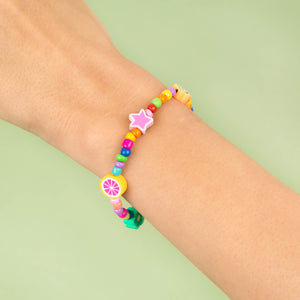  Neon Multi Charm Beaded Bracelet - Adina Eden's Jewels