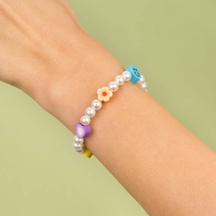  Multi Charm Pearl Bracelet - Adina Eden's Jewels