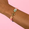  Pastel Chain Link Bracelet - Adina Eden's Jewels