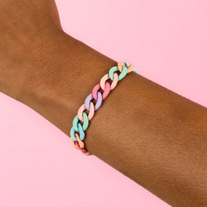 Pastel Chain Link Bracelet - Adina Eden's Jewels