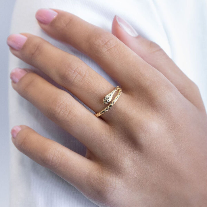  Gold Snake Ring - Adina Eden's Jewels