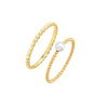 Gold / 6 Beaded Pearl Ring Combo Set - Adina Eden's Jewels