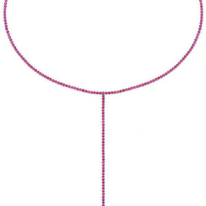  Colored Tennis Lariat - Adina Eden's Jewels