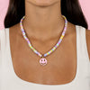  Enamel Smiley Face Pastel Beaded Necklace - Adina Eden's Jewels