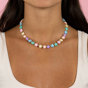 Pastel Star Necklace - Adina Eden's Jewels