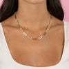  Pastel Enamel Oval Link Necklace - Adina Eden's Jewels
