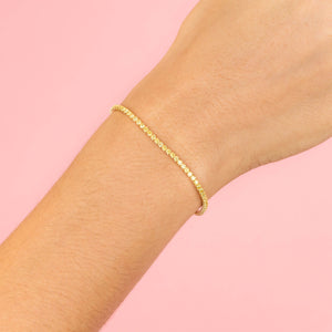  Pastel Colored Thin Tennis Bracelet - Adina Eden's Jewels