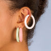  Pastel Colored Hoop Earring - Adina Eden's Jewels
