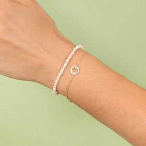  CZ Open Smiley Face Bracelet - Adina Eden's Jewels