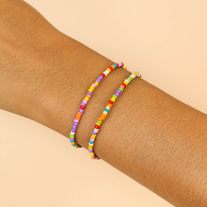  Rainbow Beaded Bracelet Combo Set - Adina Eden's Jewels