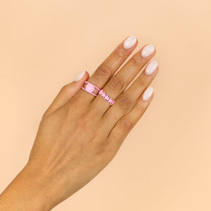  Smiley Face Twist Adjustable Ring - Adina Eden's Jewels