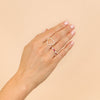  Dainty Colored Two Tone Ring - Adina Eden's Jewels
