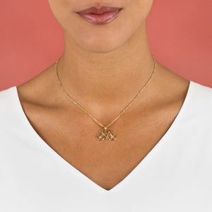 Bicycle Necklace 14K - Adina Eden's Jewels