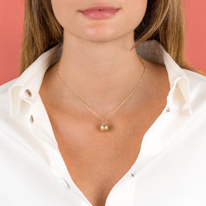  Soccer Ball Necklace 14K - Adina Eden's Jewels
