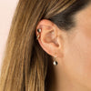  Enamel Yin & Yang Stud Earring 14K - Adina Eden's Jewels