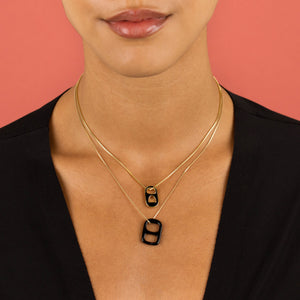  Large Enamel Soda Can Top Necklace - Adina Eden's Jewels