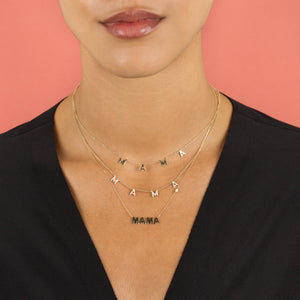  Solid Mama Necklace 14K - Adina Eden's Jewels
