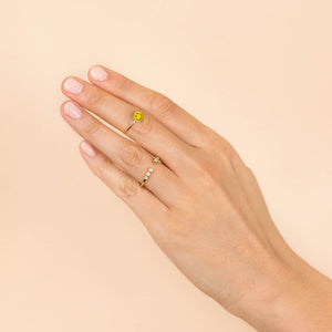  Diamond Multi Bezel Ring 14K - Adina Eden's Jewels