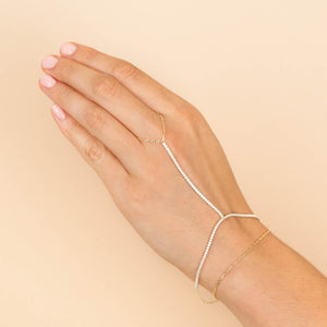  Tennis Hand Chain - Adina Eden's Jewels