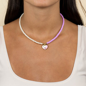  Yin & Yang Heart Beaded Necklace - Adina Eden's Jewels
